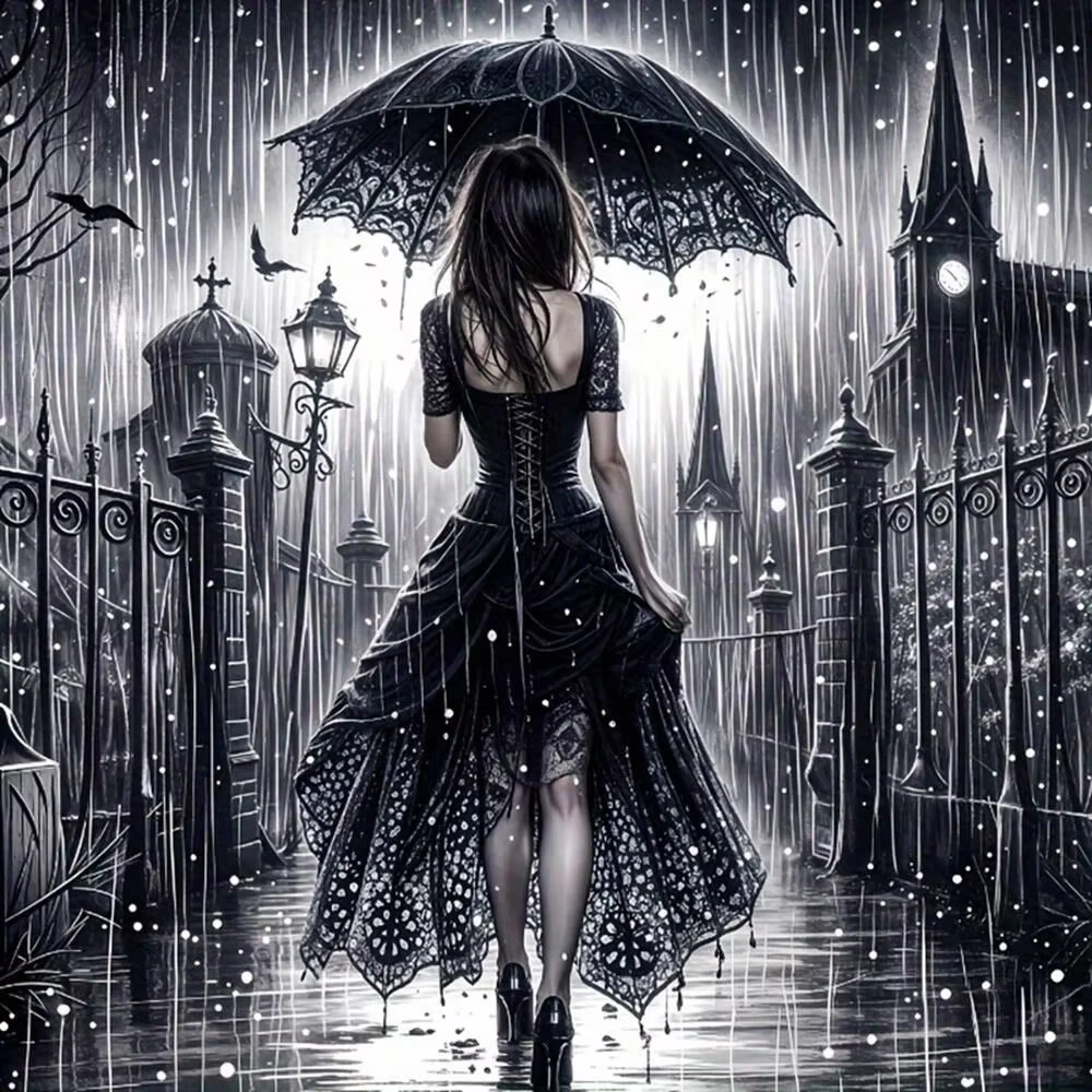 Vintage Gothic Woman in the Rain Jigsaw Puzzle, Gift for Puzzle Decor Challenge Scenic Art Puzzle for Gift
Vintage Gothic Woman in the Rain Jigsaw Puzzle, Gift for Puzzle Decor Challenge Scenic Art Puzzle for Gift