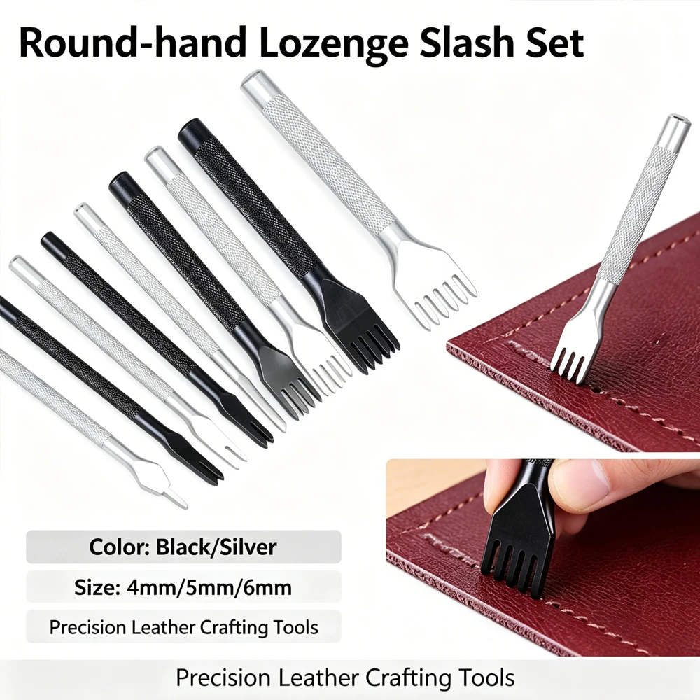 4pcs Leather Craft Punch Set 1/2/4/6 Prong Hole Punch Tools for Hand Stitching Leather Sewing And Repair
4pcs Leather Craft Punch Set 1/2/4/6 Prong Hole Punch Tools for Hand Stitching Leather Sewing And Repair