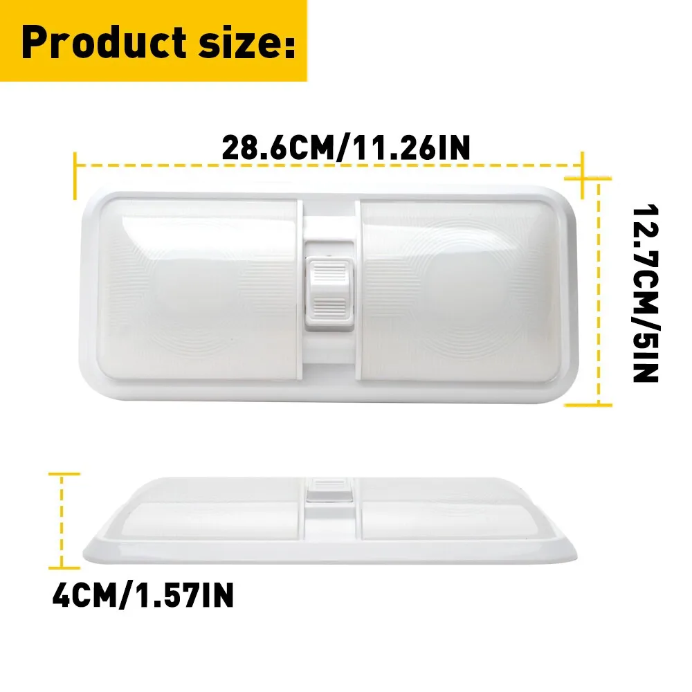 12V LED RV Interior Ceiling Light Boat Camper Trailer Dome Frost Lamp
12V LED RV Interior Ceiling Light Boat Camper Trailer Dome Frost Lamp