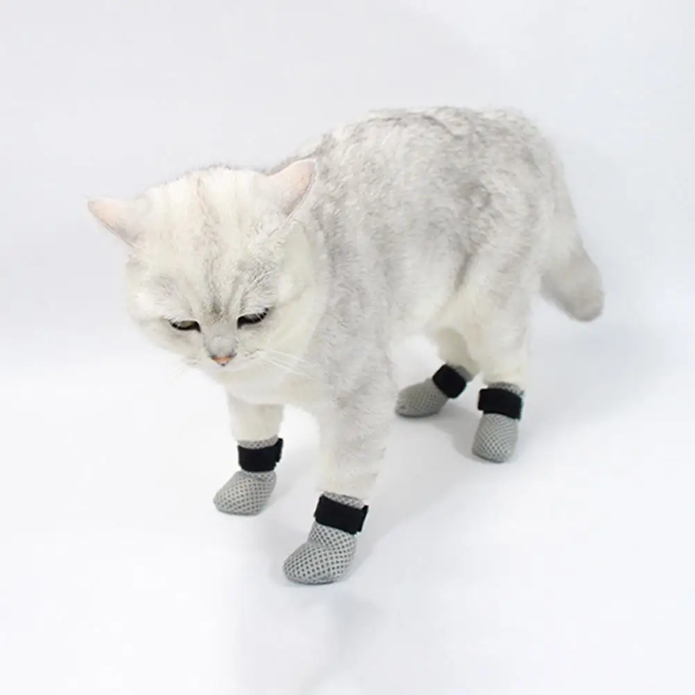 4 Pcs Cat Shoes Winter Bathing Nail Covers Kitten Claw Boots Polyester Adjustable Sticky Strap Design Easy On Off Mesh Dry Clean
4 Pcs Cat Shoes Winter Bathing Nail Covers Kitten Claw Boots Polyester Adjustable Sticky Strap Design Easy On Off Mesh Dry Clean
