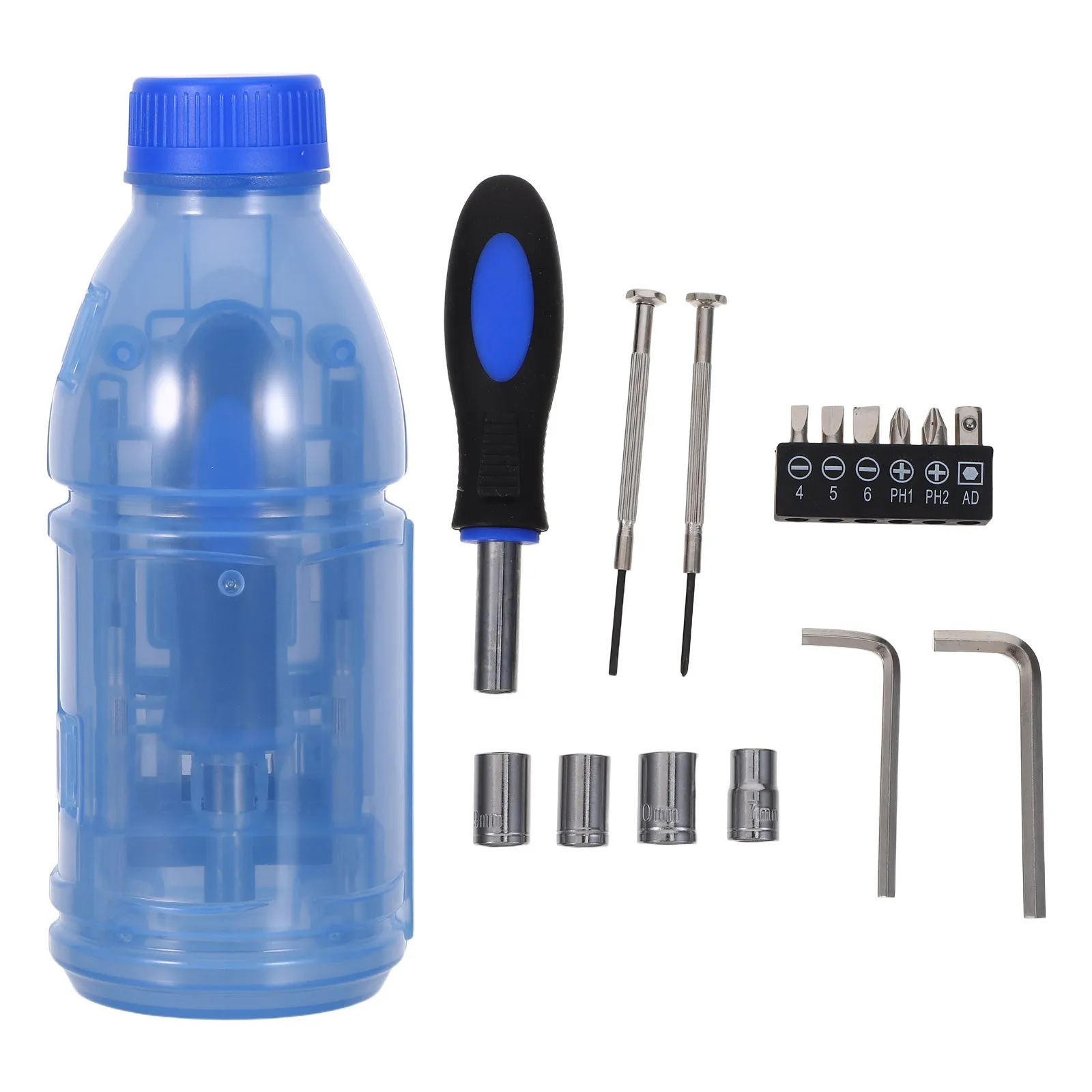 1Set Ergonomic Design Tool Set Bottle-Shaped Screwdriver Kit Easy-to-Carry Repair Tools for Household Maintenance Compact
1Set Ergonomic Design Tool Set Bottle-Shaped Screwdriver Kit Easy-to-Carry Repair Tools for Household Maintenance Compact