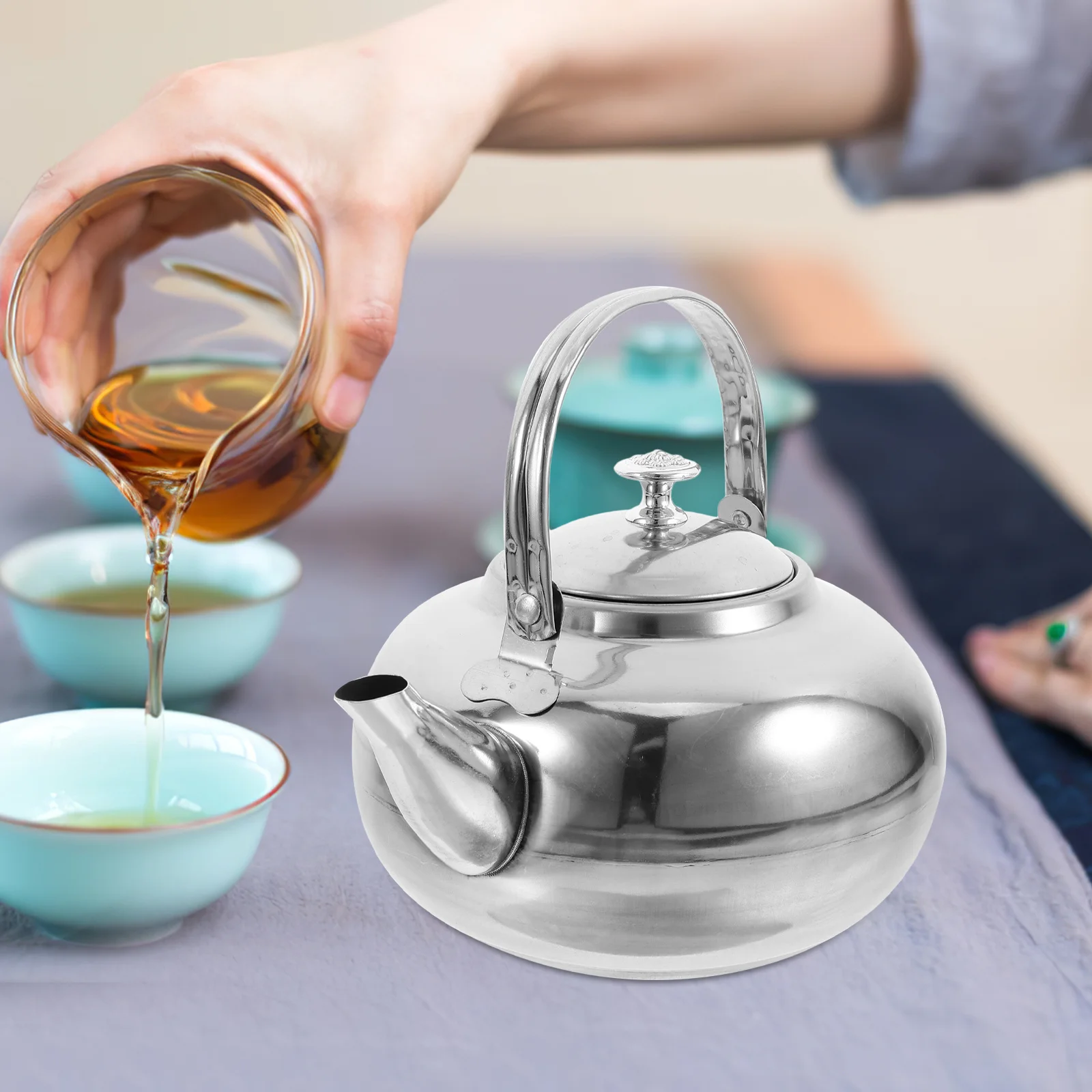 Stainless Steel Tea Kettle Large Caliber Fast Heating For Kitchen Stove Camping Household Water Boiling Tea Pot
Stainless Steel Tea Kettle Large Caliber Fast Heating For Kitchen Stove Camping Household Water Boiling Tea Pot