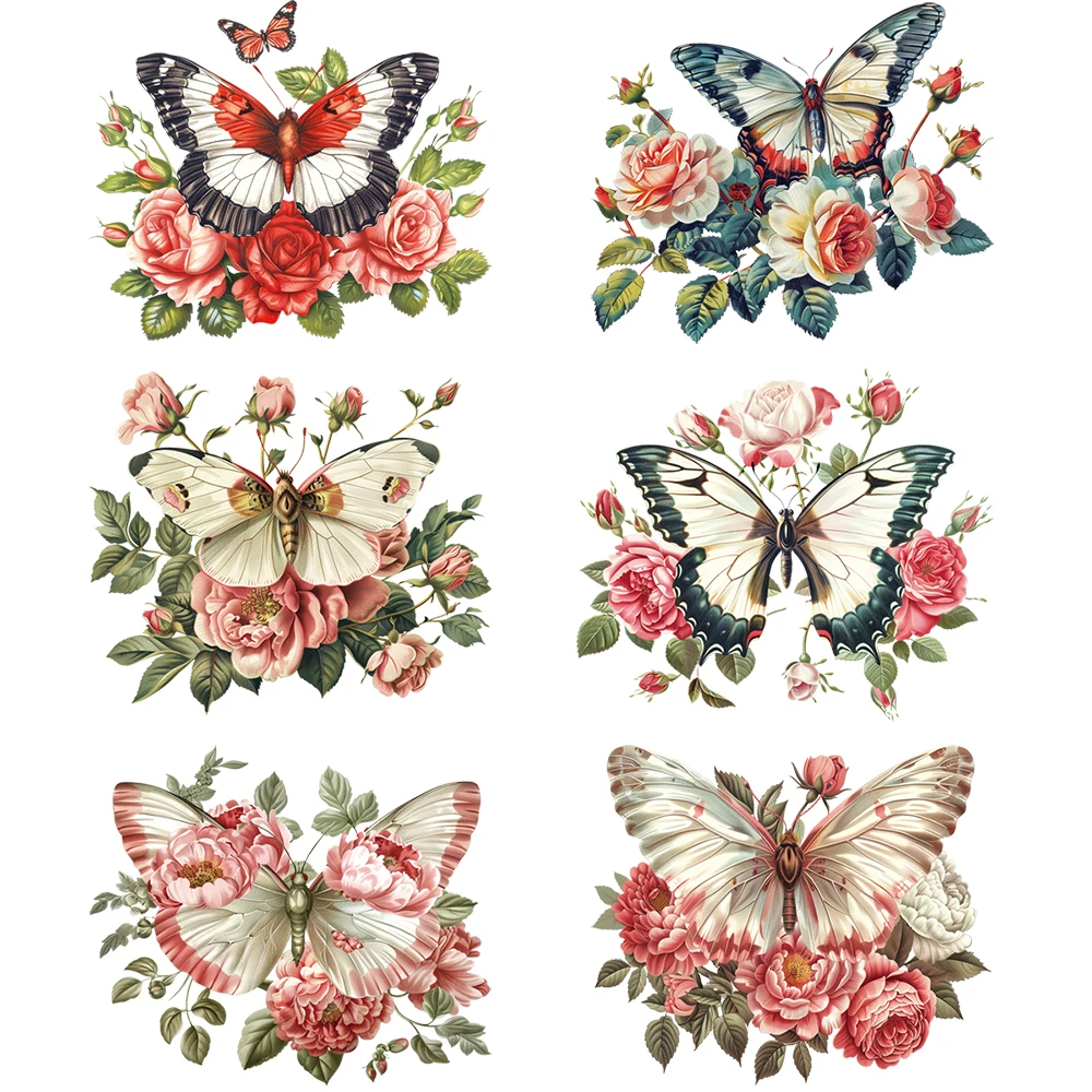Floral butterfly hot stamping stickers Clothing color design Hot pressing DIY materials Ironing hot transfer pattern stickers
Floral butterfly hot stamping stickers Clothing color design Hot pressing DIY materials Ironing hot transfer pattern stickers