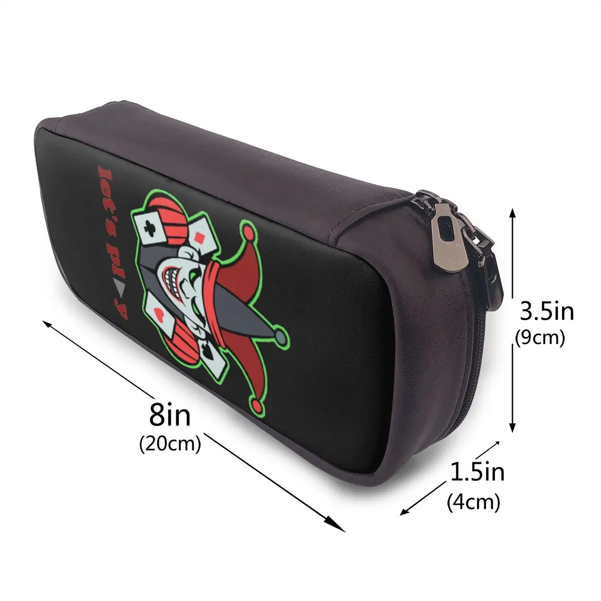 Poker Card Game Casino Leather Pencil Case Pen Holder Stationery Supplies Large Storage Pen Box Pencil Bag for Students School
Poker Card Game Casino Leather Pencil Case Pen Holder Stationery Supplies Large Storage Pen Box Pencil Bag for Students School