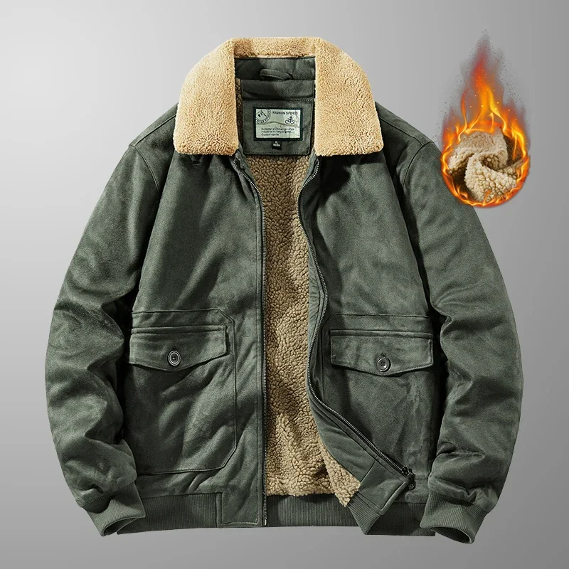 Winter Thicken Warm Men Jackets Solid Color All-match Windproof Outerwear Quality Turn-down Collar Men Clothing Fashion Casual
Winter Thicken Warm Men Jackets Solid Color All-match Windproof Outerwear Quality Turn-down Collar Men Clothing Fashion Casual