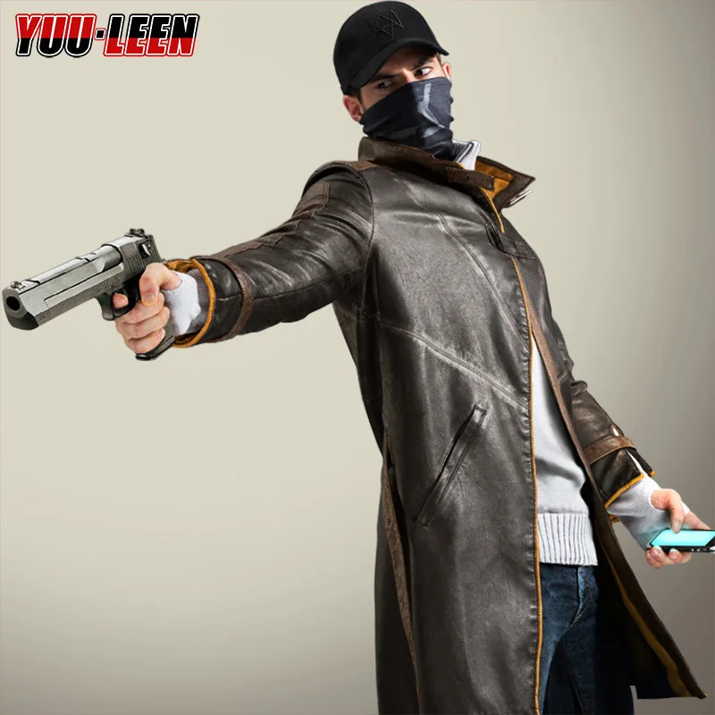 Aiden Pearce Cosplay Costume Watch Dogs Black Trench Coat Hooded Jacket Red Scarf Utility Belt For Men Halloween Winter
Aiden Pearce Cosplay Costume Watch Dogs Black Trench Coat Hooded Jacket Red Scarf Utility Belt For Men Halloween Winter