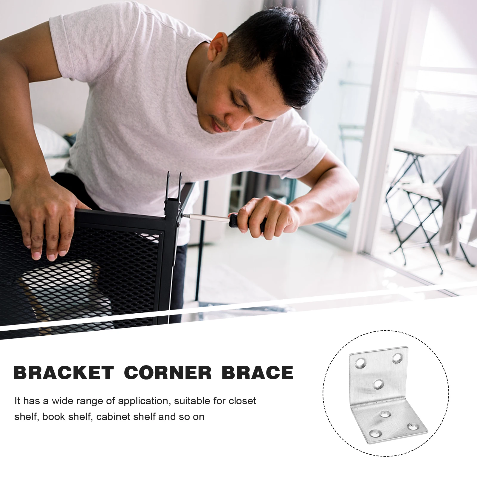 L-shaped Corner Code Cabinet Fasteners Hardware Brace Bracket Heavy Duty Steel Connector Brackets
L-shaped Corner Code Cabinet Fasteners Hardware Brace Bracket Heavy Duty Steel Connector Brackets