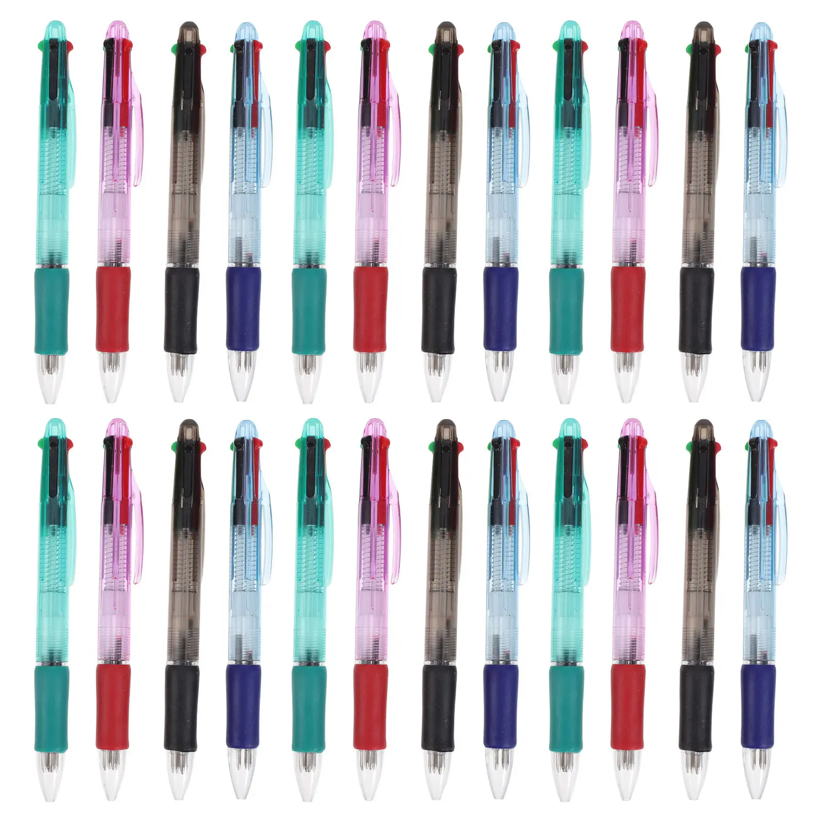 24Pcs Multicolor Ballpoint Pens Retractable 4-in-1 Colored Ink 0.7mm Fine Tip Smooth Writing Office School Supplies
24Pcs Multicolor Ballpoint Pens Retractable 4-in-1 Colored Ink 0.7mm Fine Tip Smooth Writing Office School Supplies