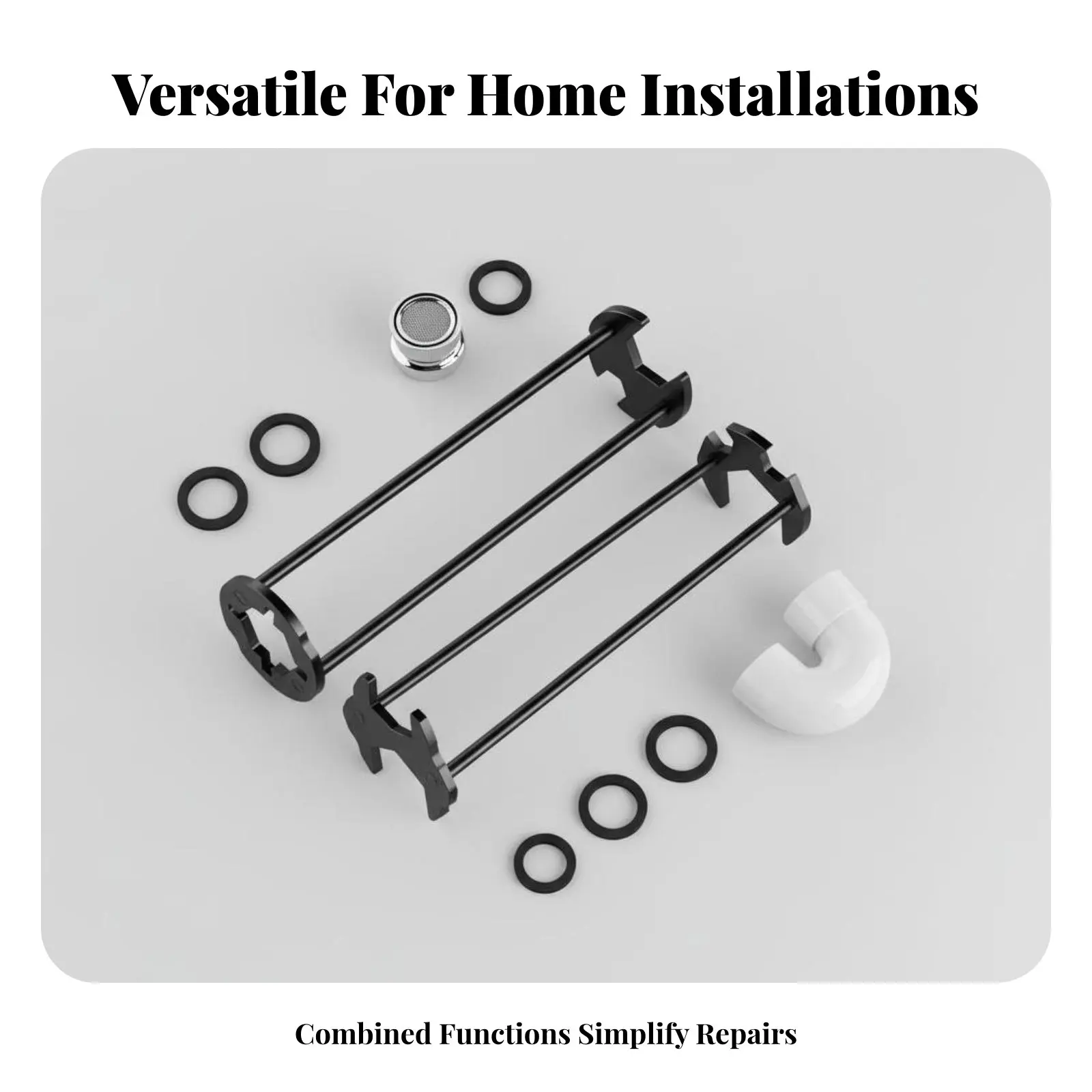 5 in 1 Faucet and Sink Wrench Easy Use Multifunctional Sink Wrench Basin Plumbing Tool Long-Lasting Lightweight for Plumbers
5 in 1 Faucet and Sink Wrench Easy Use Multifunctional Sink Wrench Basin Plumbing Tool Long-Lasting Lightweight for Plumbers