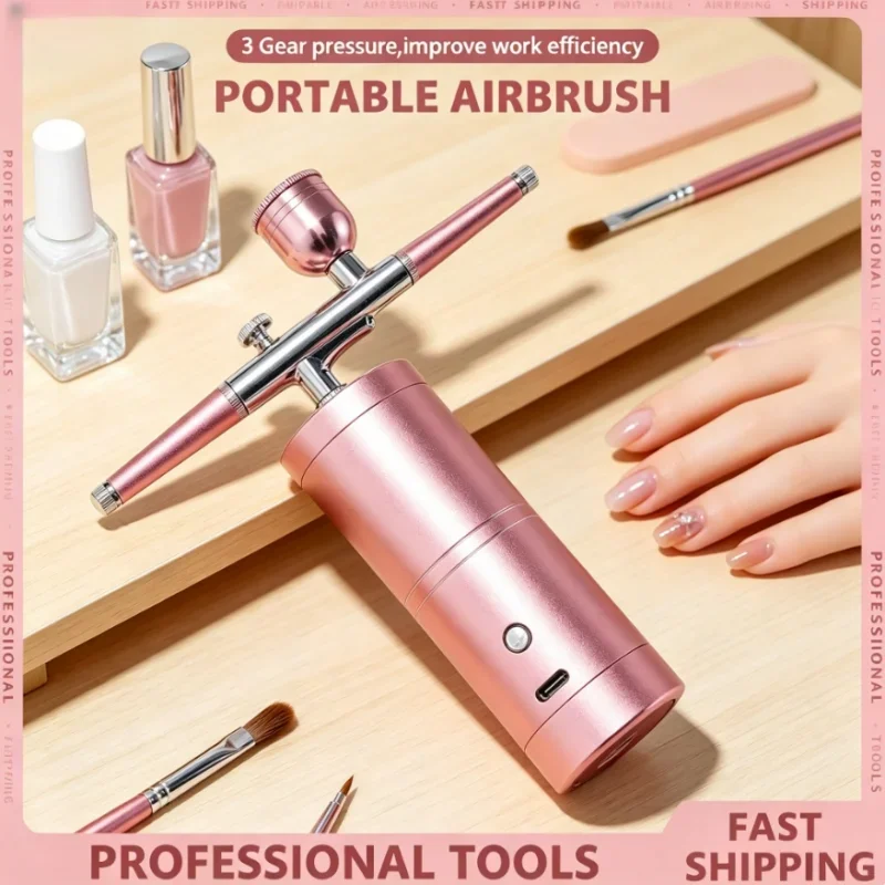 Irbrush For Nail Art Tattoo Craft Cake 0.3mm Top Pink Mini Air Compressor Kit Air Brush Spray Gun Nano Fog Mist Sprayer
Irbrush For Nail Art Tattoo Craft Cake 0.3mm Top Pink Mini Air Compressor Kit Air Brush Spray Gun Nano Fog Mist Sprayer