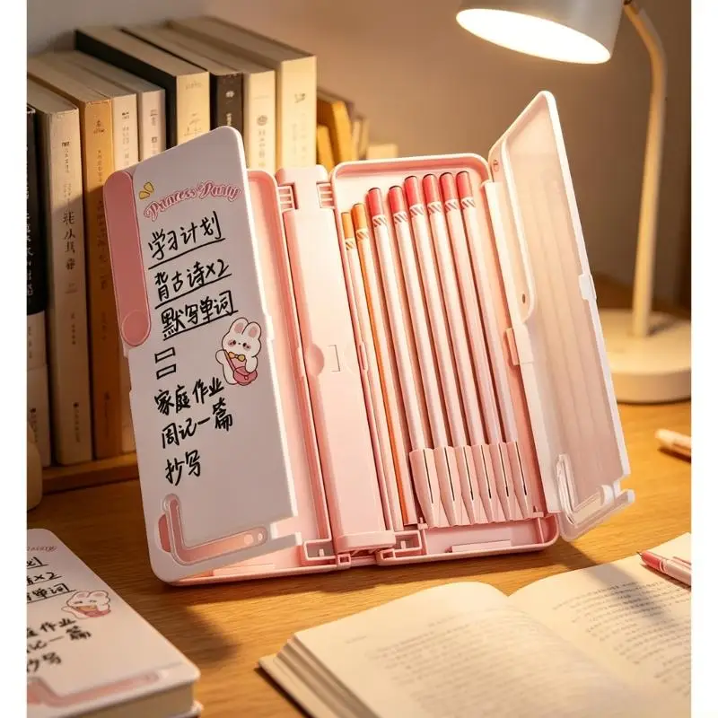 Handsfree Reading Stand With Page Holder Clips Foldable Plastic Bookstand with Storage Container For Student Children
Handsfree Reading Stand With Page Holder Clips Foldable Plastic Bookstand with Storage Container For Student Children
