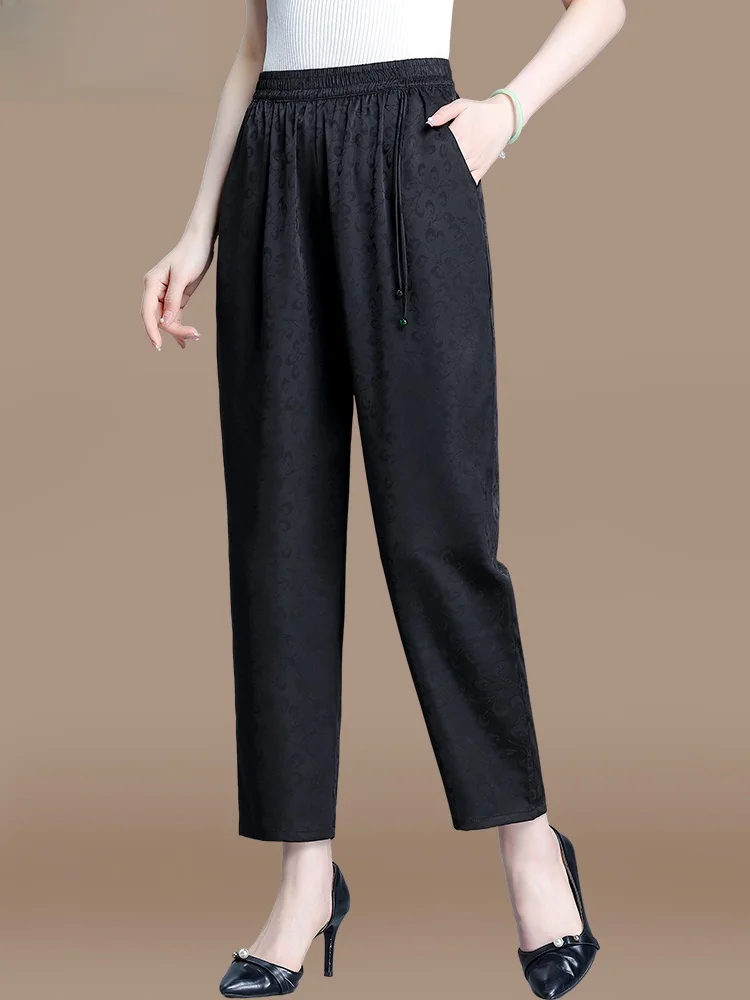 Faionable Summer Straight Leg Pants Loose Women's Midlife Mom Sli plus Size Polyester Fiber Spring Autumn Wear
Faionable Summer Straight Leg Pants Loose Women's Midlife Mom Sli plus Size Polyester Fiber Spring Autumn Wear