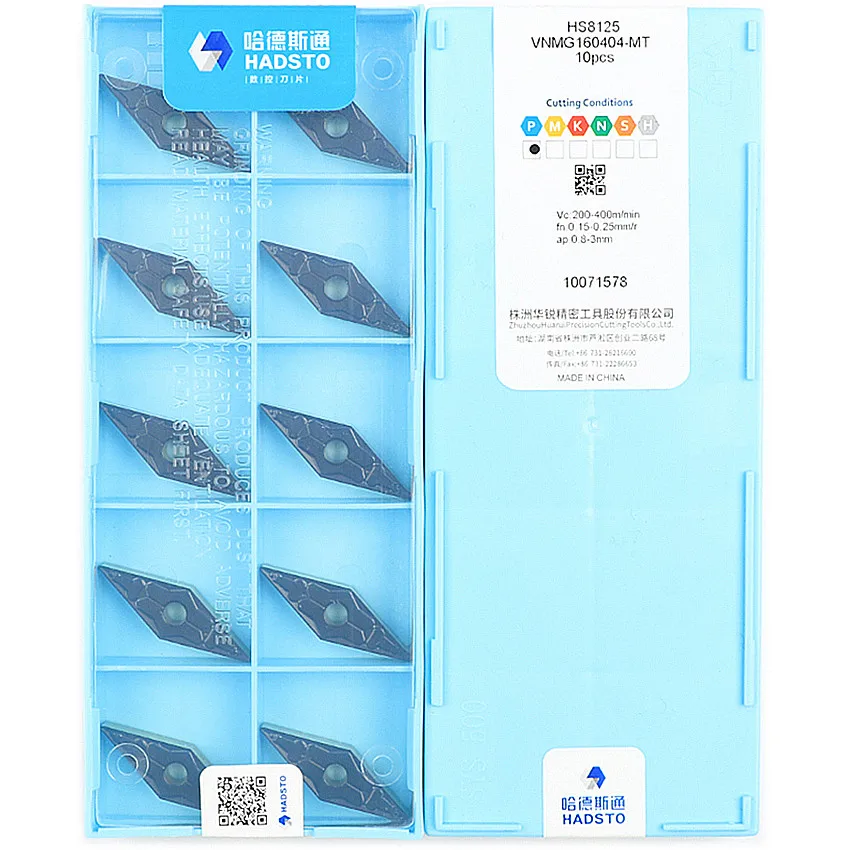 50pcs VNMG160404-MT HS8125 VNMG160404-MT VNMG160404 VNMG331 HADSTO CNC carbide inserts Turning inserts For Steel
50pcs VNMG160404-MT HS8125 VNMG160404-MT VNMG160404 VNMG331 HADSTO CNC carbide inserts Turning inserts For Steel