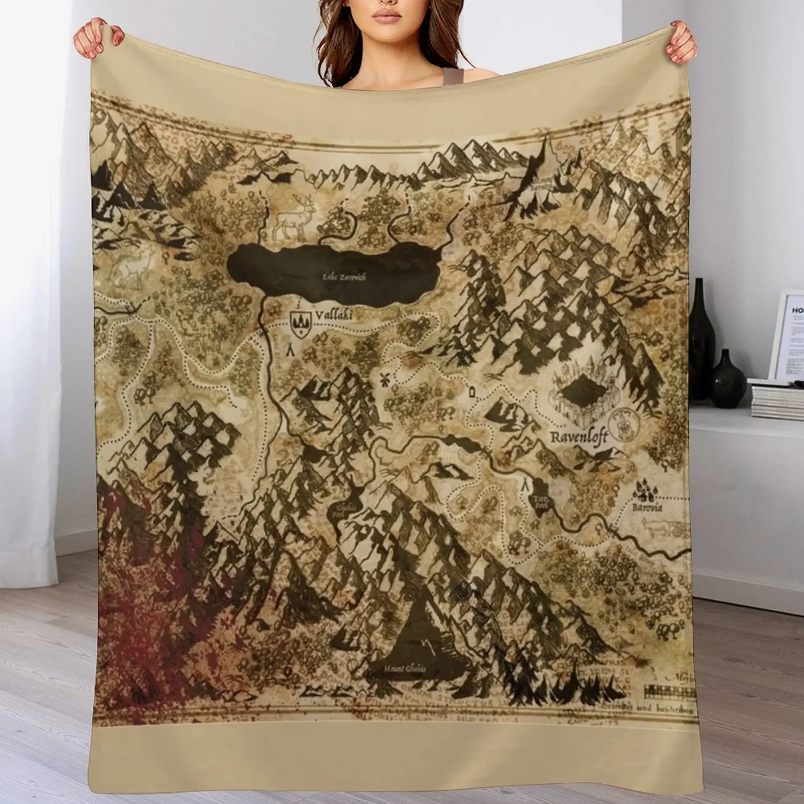 Dr. Rudolf Van Richten's Annotated Map Of Barovia Throw Blanket Year Round Soft Comfortable Blanket for Home
Dr. Rudolf Van Richten's Annotated Map Of Barovia Throw Blanket Year Round Soft Comfortable Blanket for Home