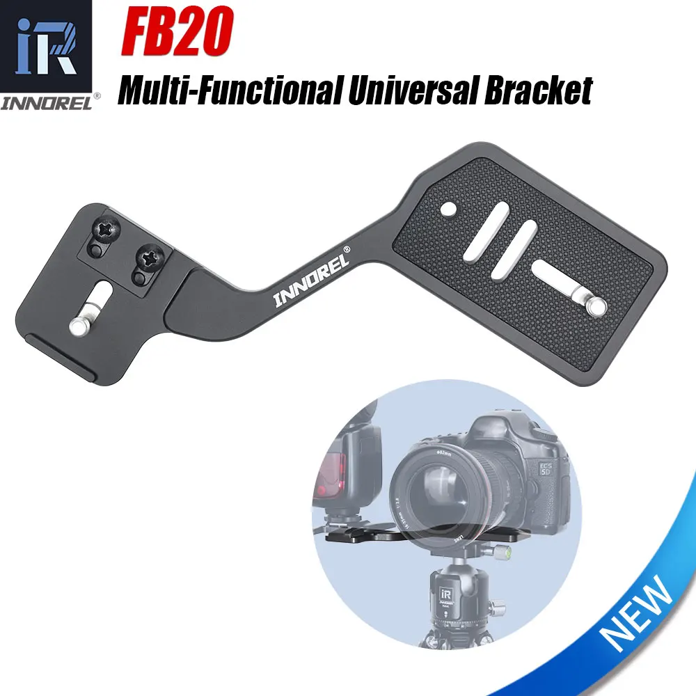 INNOREL FB20 Camera Flashlight Tripod Bracket Multifunctional Portable Universal Aluminum Bracket for DSLR Camera Stand Shooting
INNOREL FB20 Camera Flashlight Tripod Bracket Multifunctional Portable Universal Aluminum Bracket for DSLR Camera Stand Shooting
