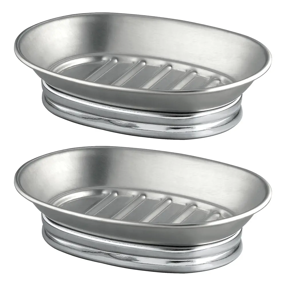 Soap Dish for Bathroom Sink - Soap Dish Holder for Bar Soap - Set of 2 - Split Finish
Soap Dish for Bathroom Sink - Soap Dish Holder for Bar Soap - Set of 2 - Split Finish