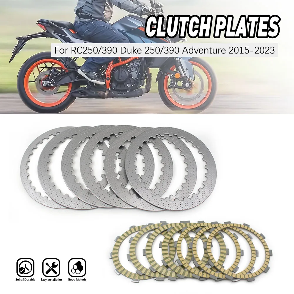 Motorcycle Friction Clutch Plates Disc For KTM RC 250 RC250 DUKE250 DUKE 390 2015-2023 RC390 2016-2022
Motorcycle Friction Clutch Plates Disc For KTM RC 250 RC250 DUKE250 DUKE 390 2015-2023 RC390 2016-2022
