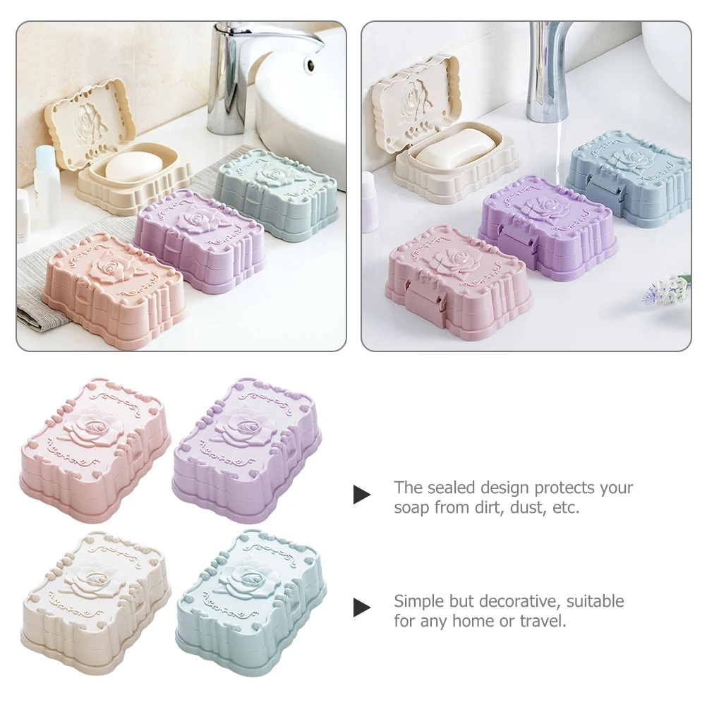 4pcs Bathroom Soap Box Non PP Material Shower Kitchen Home Use Travel Container Dish Household 4 Piece
4pcs Bathroom Soap Box Non PP Material Shower Kitchen Home Use Travel Container Dish Household 4 Piece