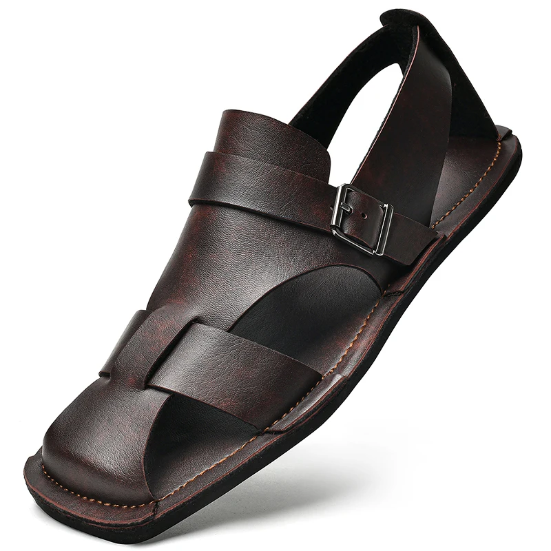 2026 Classic Retro Men'S Breathable Leather Sandals Comfortable Soft Bottom Non Slip Beach Shoes Handmade Roman Style Sandals
2026 Classic Retro Men'S Breathable Leather Sandals Comfortable Soft Bottom Non Slip Beach Shoes Handmade Roman Style Sandals