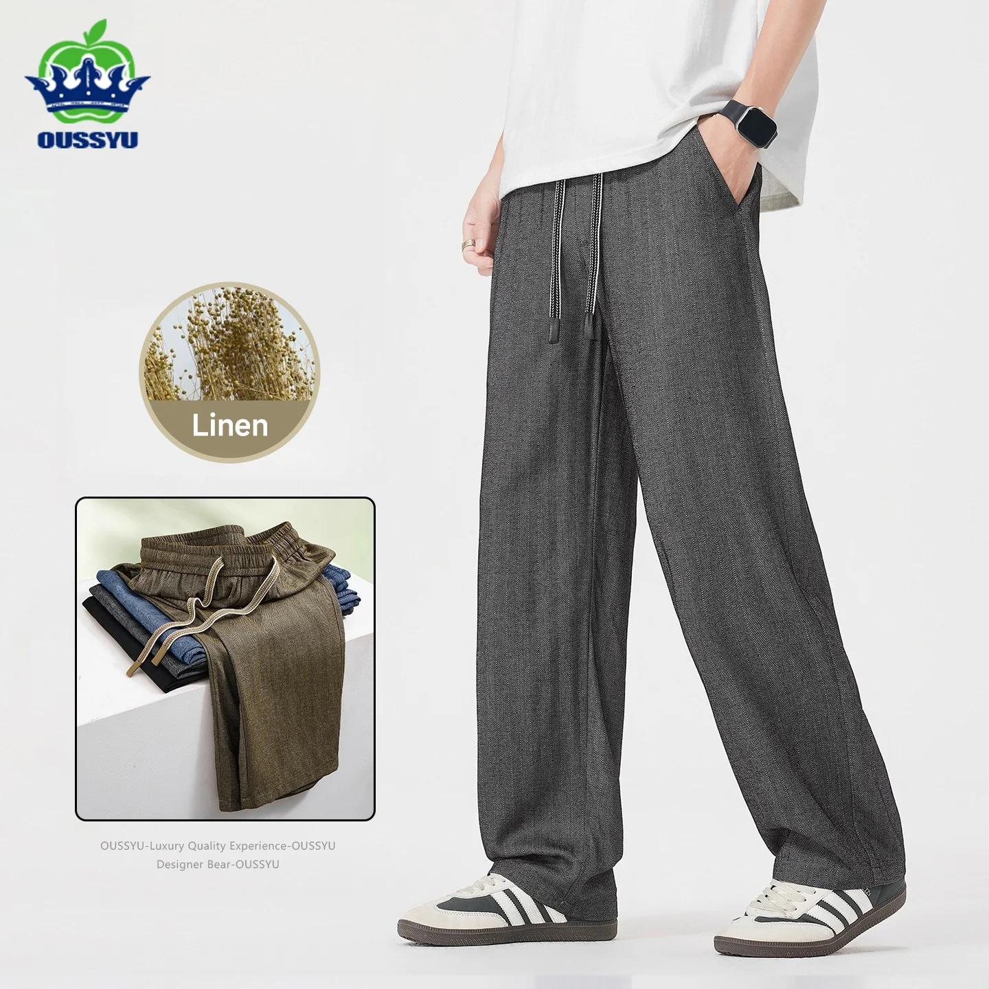 Men Summer Linen Casual Pants Loose Fit Straight Leg Breathable Joggers MenComfortable Daily Korean Style Design Plus Size M-5XL
Men Summer Linen Casual Pants Loose Fit Straight Leg Breathable Joggers MenComfortable Daily Korean Style Design Plus Size M-5XL