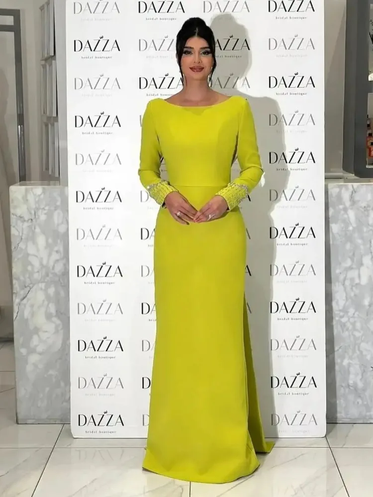 Vintage O-neck Prom Dresses Long Sleeve Women's Backless Formal Evening Party Gown Floor Length Special Occasion Cocktail Dress
Vintage O-neck Prom Dresses Long Sleeve Women's Backless Formal Evening Party Gown Floor Length Special Occasion Cocktail Dress