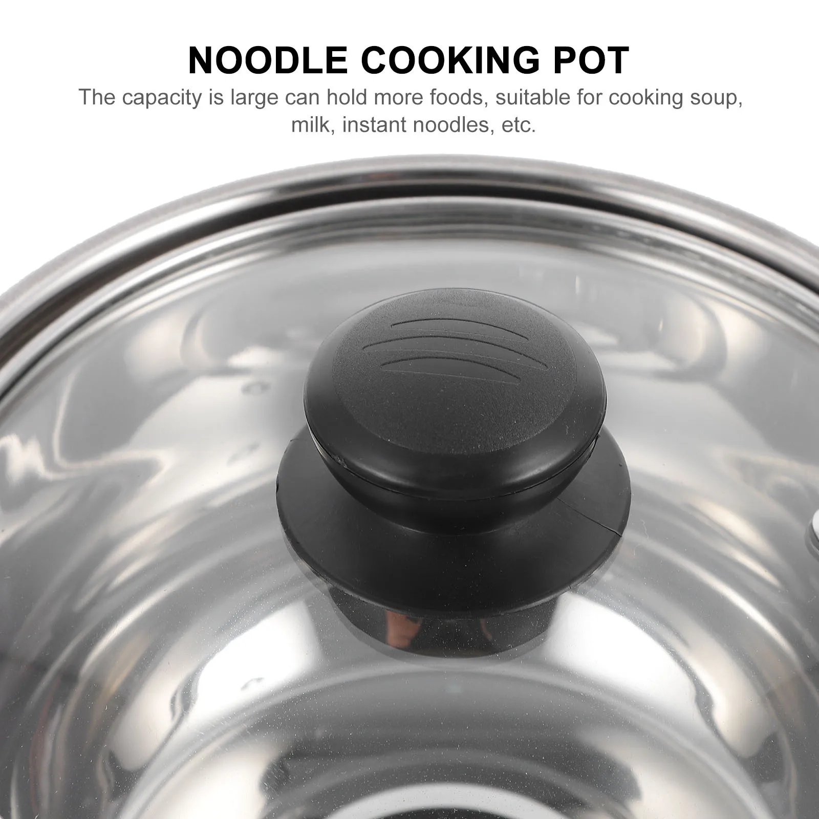 1 шт., кастрюля из нержавеющей стали, кастрюля для подогрева молока, большая емкость, кастрюля для супа, лапши, стеклянная крышка, термостойкая ручка 
1 шт., кастрюля из нержавеющей стали, кастрюля для подогрева молока, большая емкость, кастрюля для супа, лапши, стеклянная крышка, термостойкая ручка