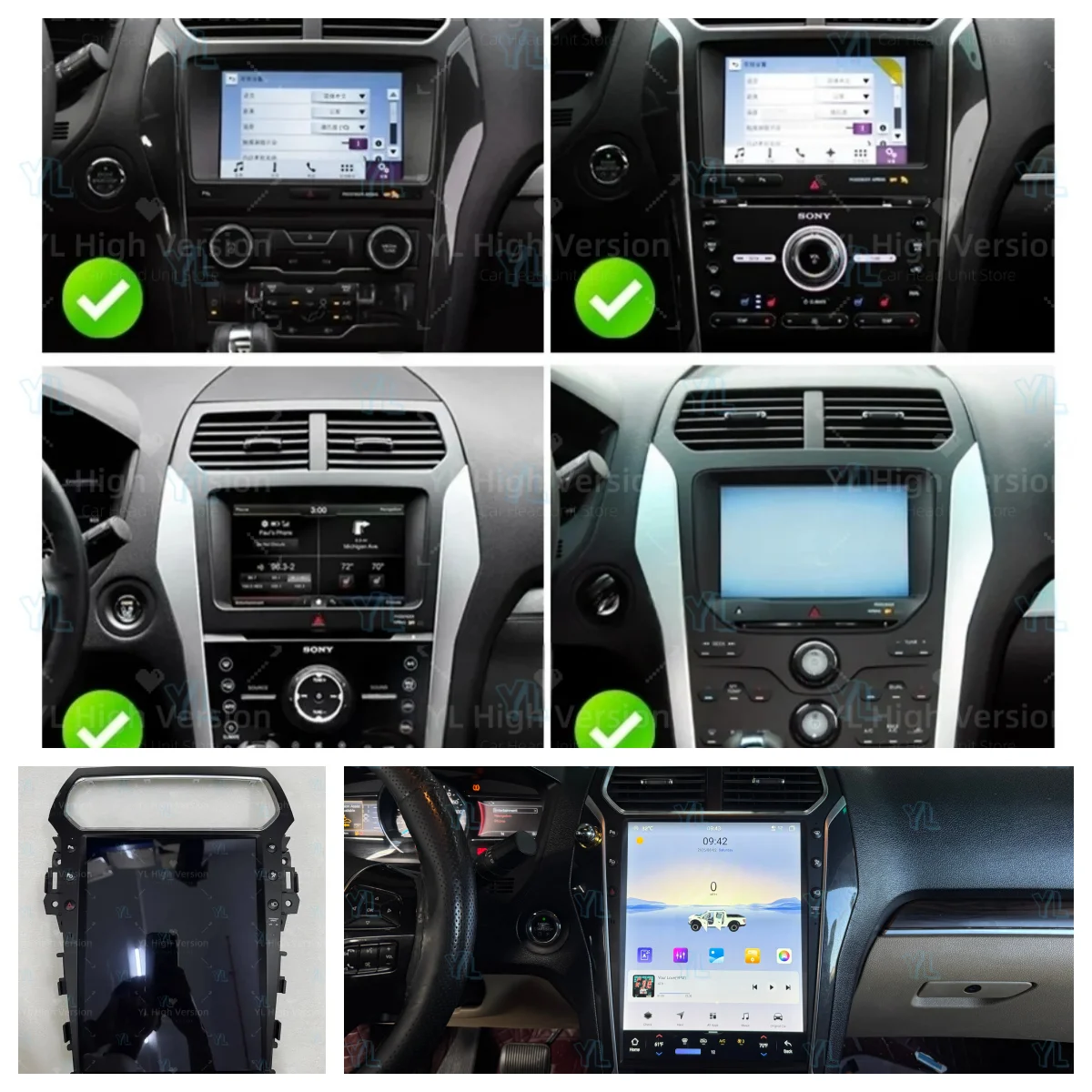 ym 13.8" Android 14 Multimedia Video Player For Ford Explorer 2011-2019 Stereo Car Autoradio Carplay GPS Navi Head Unit WIFI 4G
ym 13.8" Android 14 Multimedia Video Player For Ford Explorer 2011-2019 Stereo Car Autoradio Carplay GPS Navi Head Unit WIFI 4G