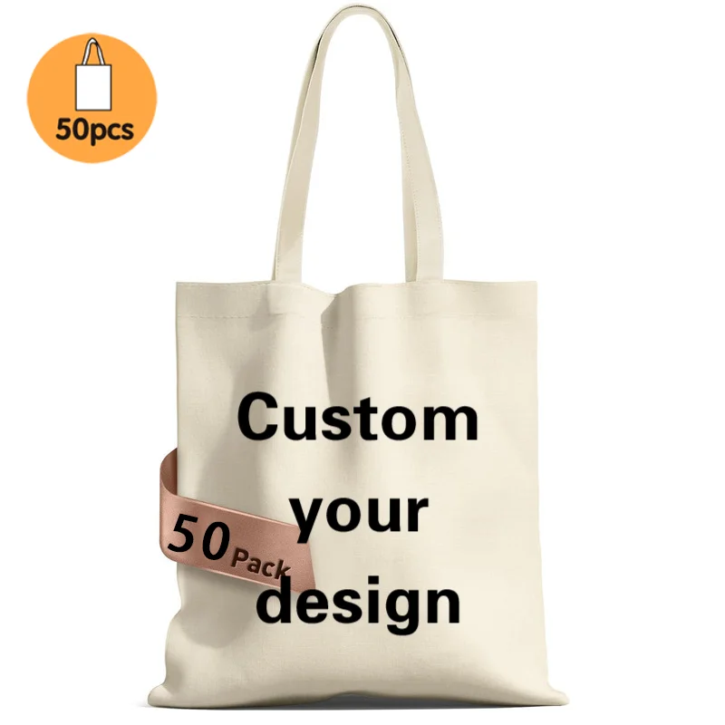 50pcs Bulk Wholesale Custom Logo Image Canvas Tote Bag Pack Cotton Bags DIY Women Shoulder Bag Shopping Handbag
50pcs Bulk Wholesale Custom Logo Image Canvas Tote Bag Pack Cotton Bags DIY Women Shoulder Bag Shopping Handbag
