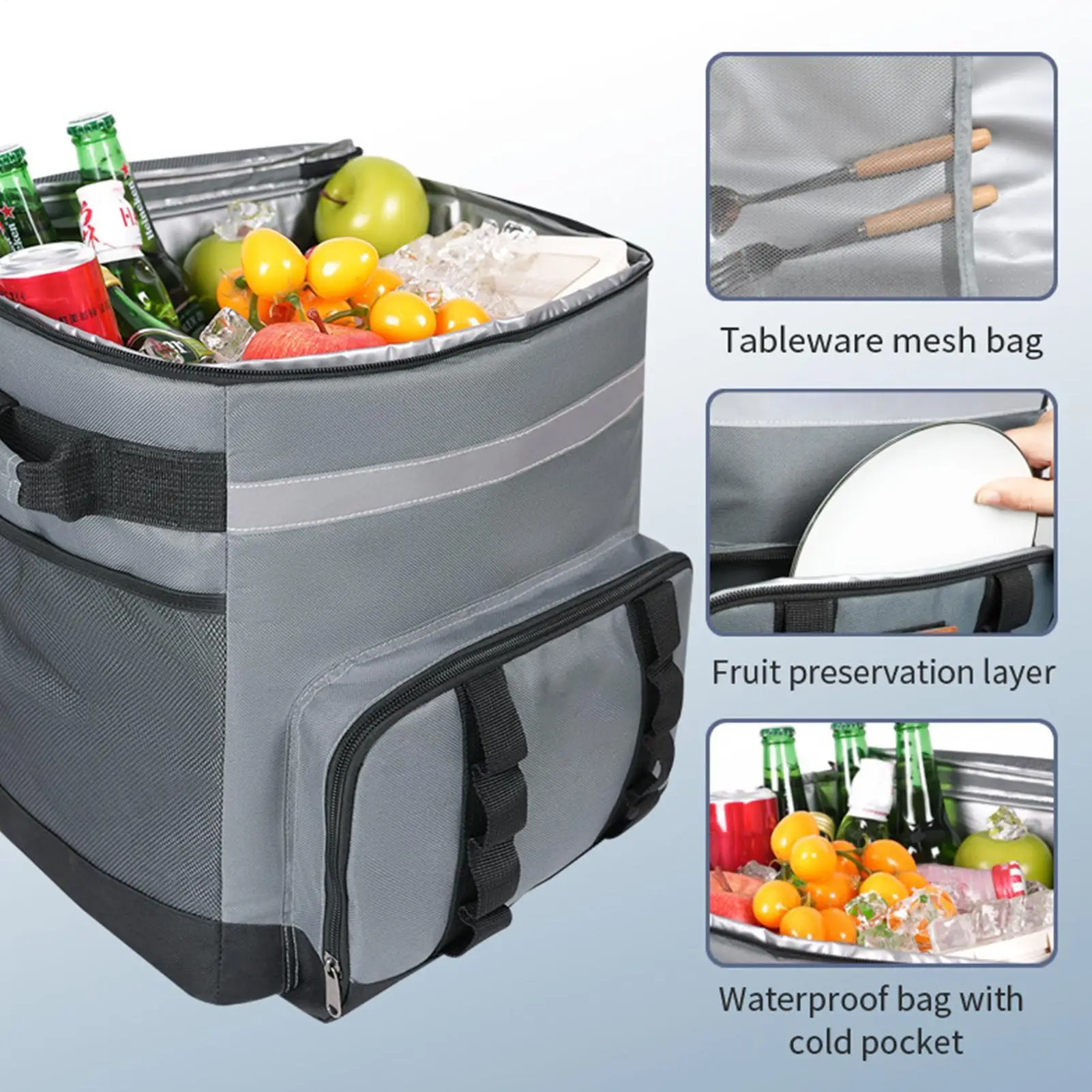 Rolling Cooler with Handle Large Leakproof Ice Chest 35L Waterproof Liner Rolling Cooler for Outdoor Beach Travel Picnic Fishing
Rolling Cooler with Handle Large Leakproof Ice Chest 35L Waterproof Liner Rolling Cooler for Outdoor Beach Travel Picnic Fishing