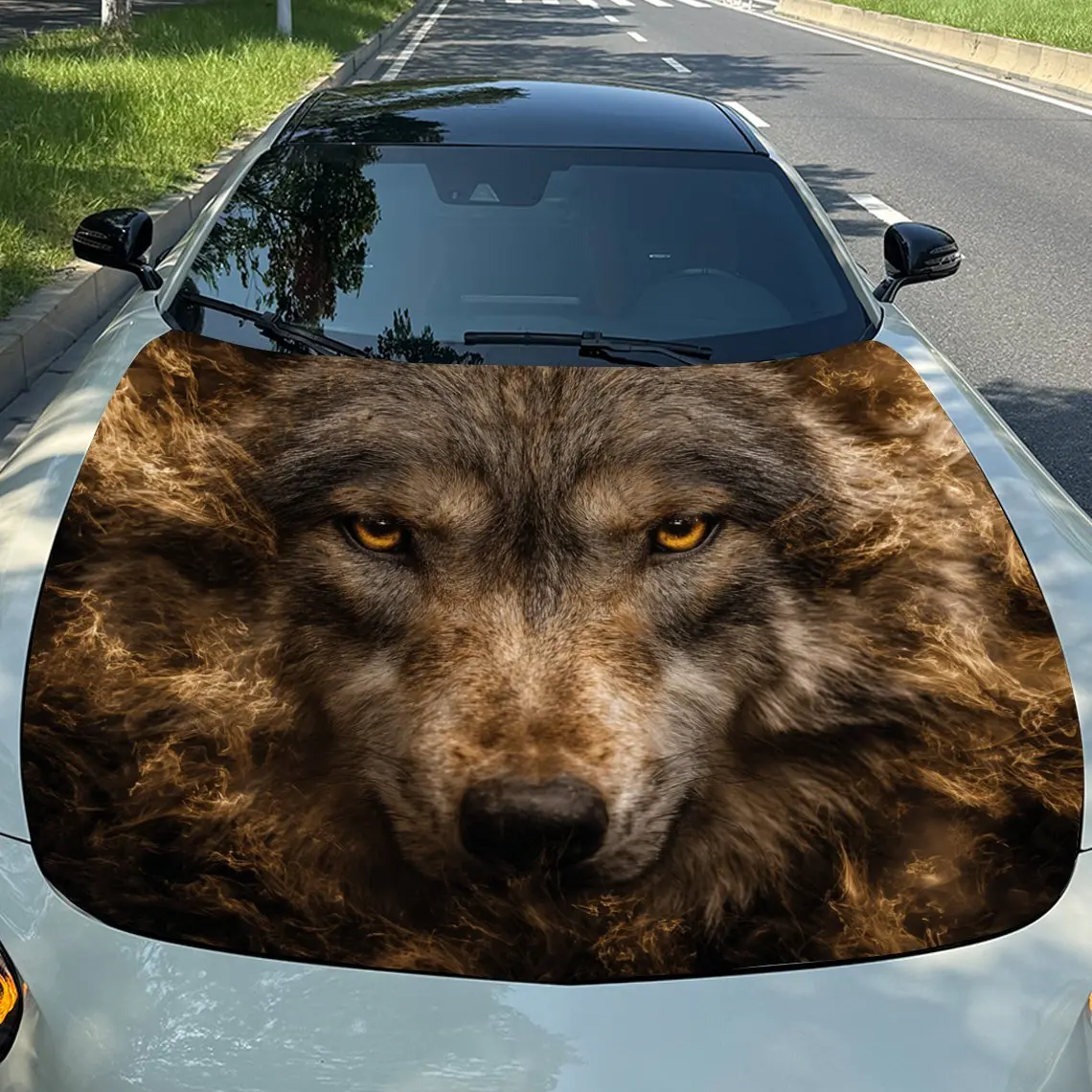 Cool Brown Wolf Car Hood Vinyl Wraps, PVC Waterproof Car Bonnet Decals, Self-Adhesive Scratch-Resistant Stickers For Engine Cove
Cool Brown Wolf Car Hood Vinyl Wraps, PVC Waterproof Car Bonnet Decals, Self-Adhesive Scratch-Resistant Stickers For Engine Cove