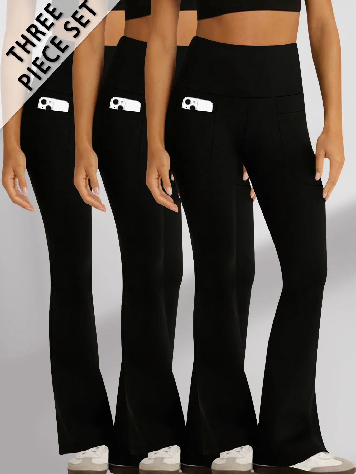 3 pack Super Soft Bell Bottom Pants Women High Waisted with Pockets Tummy Control No See Through Workout Yoga Home Casual
3 pack Super Soft Bell Bottom Pants Women High Waisted with Pockets Tummy Control No See Through Workout Yoga Home Casual