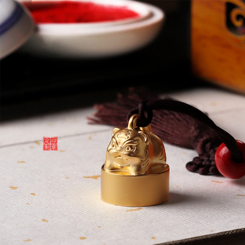 Custom Name Stamps Hanko Japanese Seals 1.8cm Round Metal Chop for Calligraphy Chinese Zodiac 3D Cute Tiger Friend Gift
Custom Name Stamps Hanko Japanese Seals 1.8cm Round Metal Chop for Calligraphy Chinese Zodiac 3D Cute Tiger Friend Gift