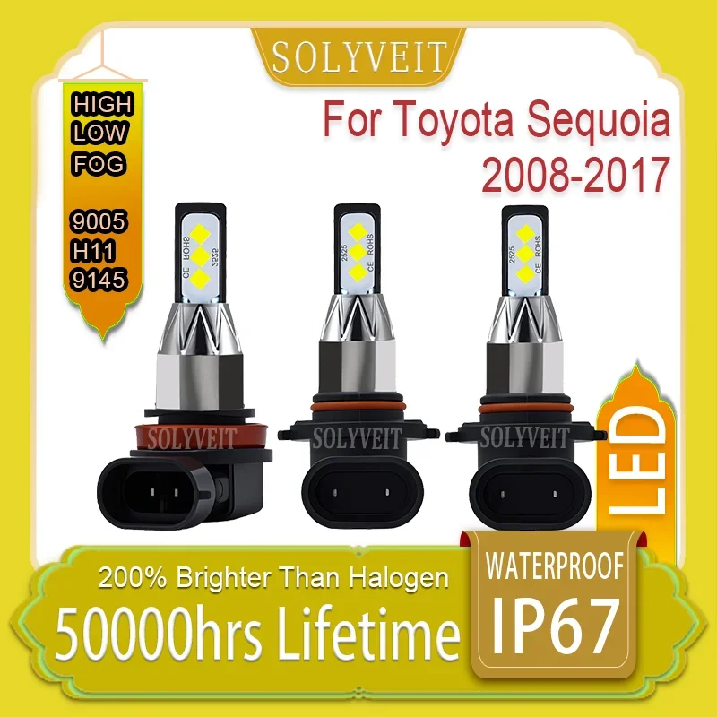 Waterproof IP67 durable LED Headlight Foglight 9005 H11 9145 LED For Toyota Sequoia 2008 2009 2010 2011 2012 2013 2014-2017
Waterproof IP67 durable LED Headlight Foglight 9005 H11 9145 LED For Toyota Sequoia 2008 2009 2010 2011 2012 2013 2014-2017