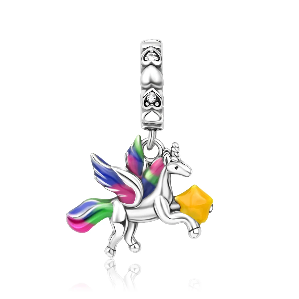 Danturn 925 Sterling Silver Original Beads Unicorn Dangle Charm fit Snake Chain Bracelet Fashion Women Jewelry Making
Danturn 925 Sterling Silver Original Beads Unicorn Dangle Charm fit Snake Chain Bracelet Fashion Women Jewelry Making