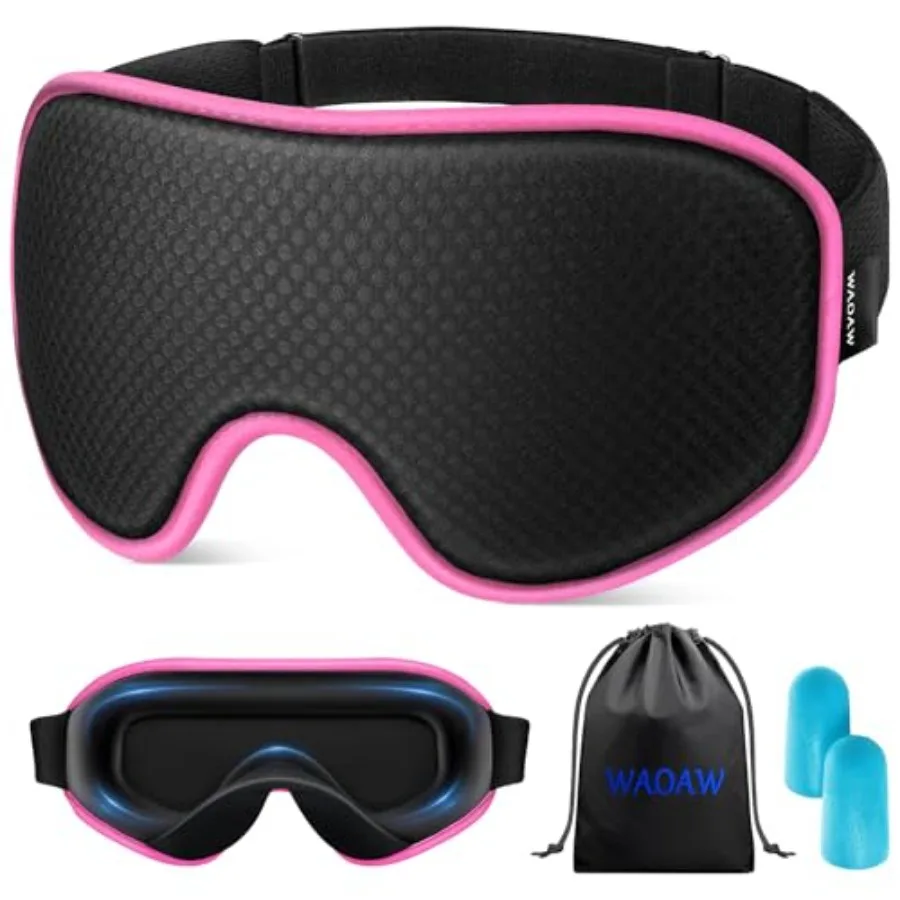 Sleep Mask for Men Women: out Eye Masks for Sleep - 3D Breathable Soft Comfortable Eye Mask for Travel - Adjustable Light Block
Sleep Mask for Men Women: out Eye Masks for Sleep - 3D Breathable Soft Comfortable Eye Mask for Travel - Adjustable Light Block