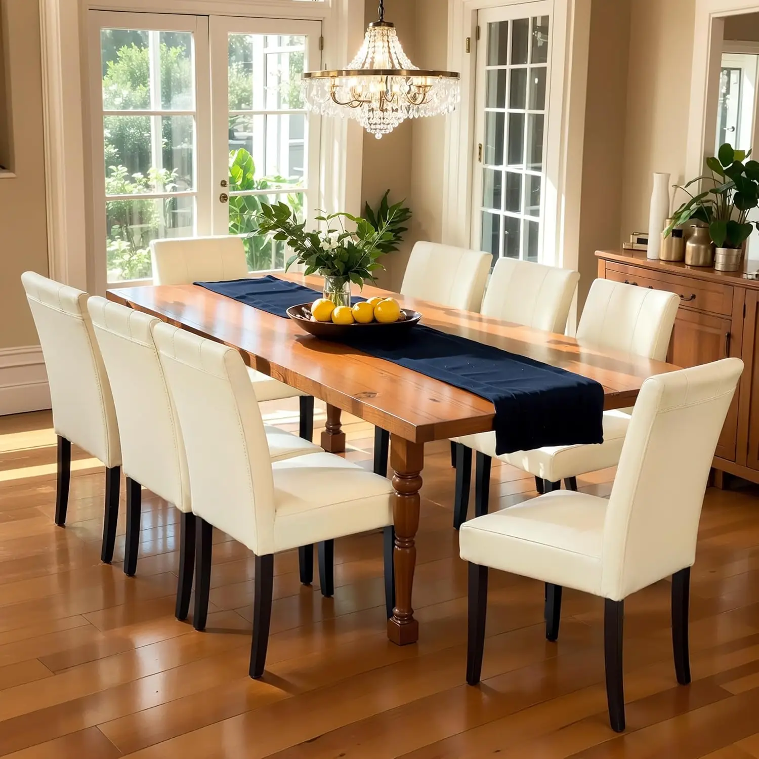 Dining Chairs Set of 8, Faux Leather Dining Room Chairs, High Back Upholstered Parsons Chairs for Dining Room Kitchen Side Chair
Dining Chairs Set of 8, Faux Leather Dining Room Chairs, High Back Upholstered Parsons Chairs for Dining Room Kitchen Side Chair