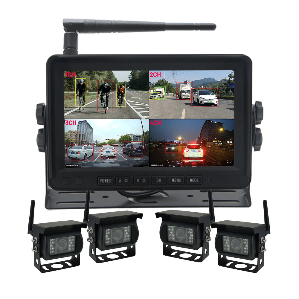 hit productAuto-Pairing 7 Truck Monitor with 4 Cameras Outdoor Digital Truck Camera Wireless Camera System with SD Card Record F
hit productAuto-Pairing 7 Truck Monitor with 4 Cameras Outdoor Digital Truck Camera Wireless Camera System with SD Card Record F