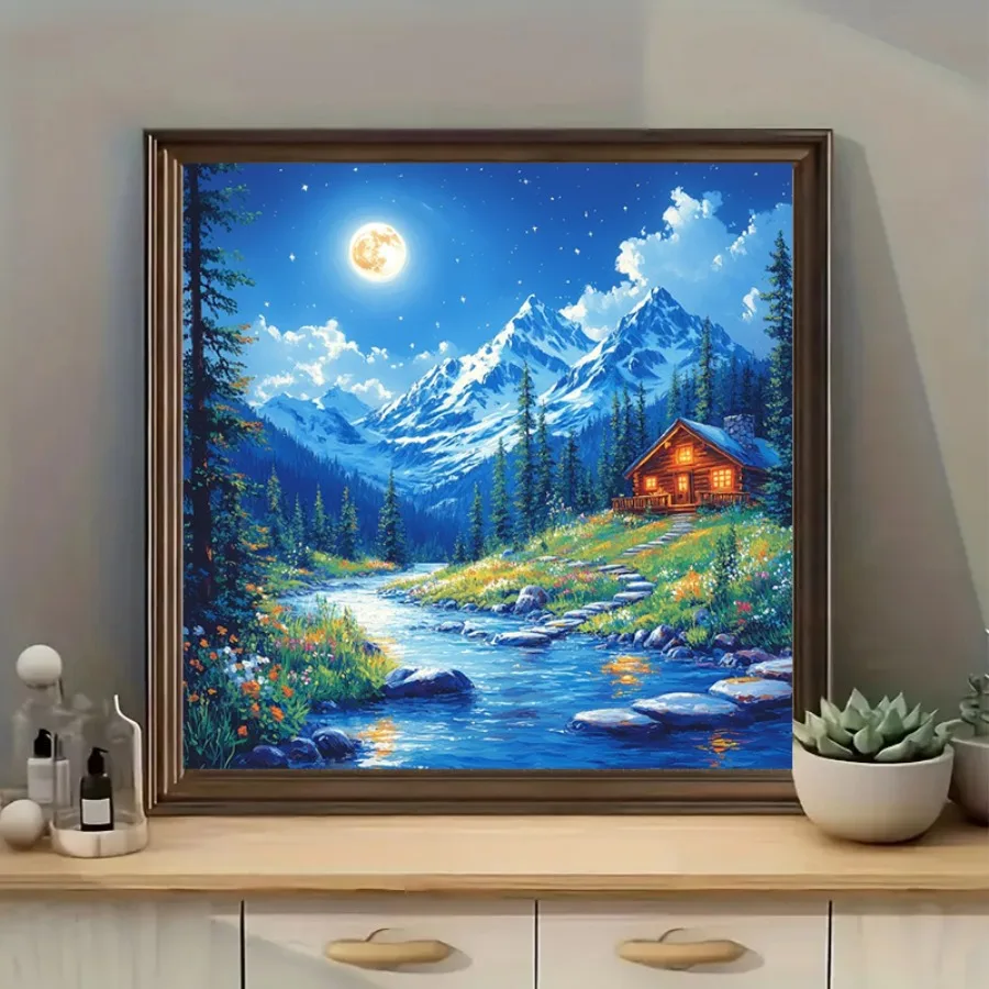Moonlight Snow Mountain Cottage Stream Jigsaw Puzzle 500/1024 PCS Friends Party Puzzle Game Home Decor Holiday Gifts
Moonlight Snow Mountain Cottage Stream Jigsaw Puzzle 500/1024 PCS Friends Party Puzzle Game Home Decor Holiday Gifts