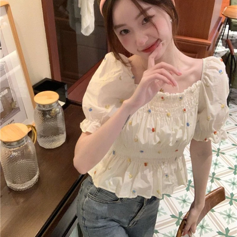 Блузки женские с цветочным принтом в складках квадратный воротник с короткими рукавами топы для отдыха для девочек с оборками милый шифон дизайн стильный соблазнительный
Блузки женские с цветочным принтом в складках квадратный воротник с короткими рукавами топы для отдыха для девочек с оборками милый шифон дизайн стильный соблазнительный