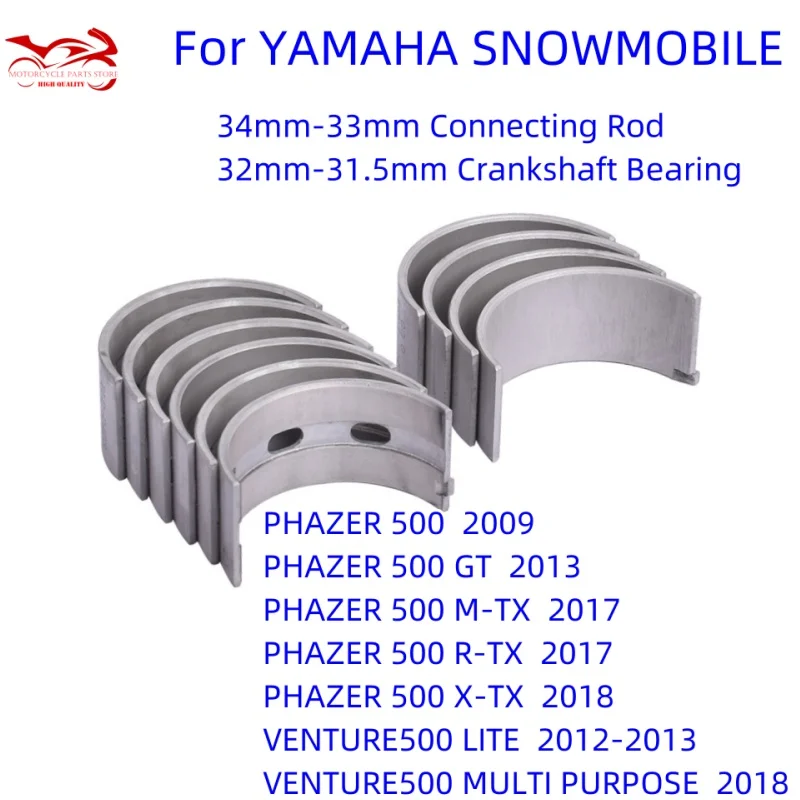 Connecting Rod Crankshaft Bearing For YAMAHA SNOWMOBILE VENTURE 500 LITE MULTIPURPOSE PHAZER 500 GT M-TX R/X-TX 5VY-11416-00-00
Connecting Rod Crankshaft Bearing For YAMAHA SNOWMOBILE VENTURE 500 LITE MULTIPURPOSE PHAZER 500 GT M-TX R/X-TX 5VY-11416-00-00