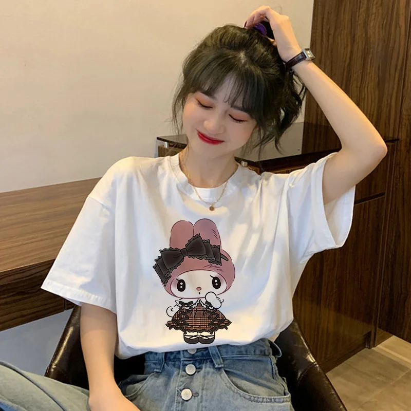 New Melody T-shirt Women Cotton Fashion T Shirts Kawaii Sanrio Kuromi Cartoon Harajuku Casual Clothes Streetwear Fashion Y2K Top
New Melody T-shirt Women Cotton Fashion T Shirts Kawaii Sanrio Kuromi Cartoon Harajuku Casual Clothes Streetwear Fashion Y2K Top