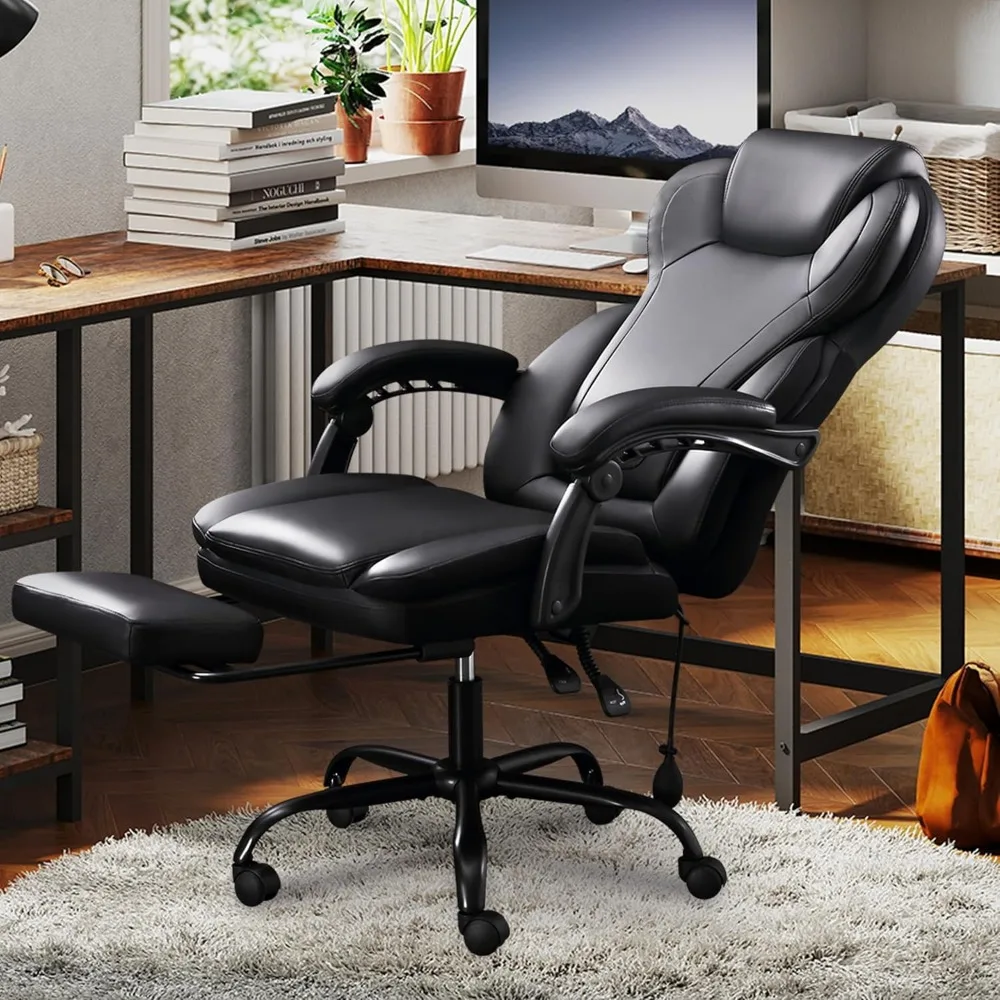 "Big & Tall Office Chair - 500LB Capacity w/ Footrest, Wide Seat & Adjustable Lumbar"
"Big & Tall Office Chair - 500LB Capacity w/ Footrest, Wide Seat & Adjustable Lumbar"