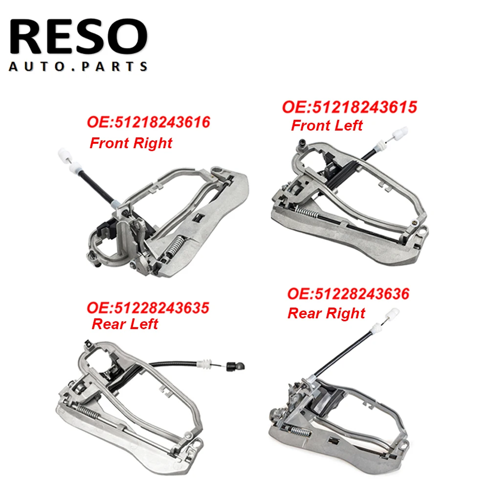 RESO Front Left Rear Right Driver Side Outside Door Handle Carrier For BMW X5 51218243615 51218243616 51228243635 51218243636
RESO Front Left Rear Right Driver Side Outside Door Handle Carrier For BMW X5 51218243615 51218243616 51228243635 51218243636