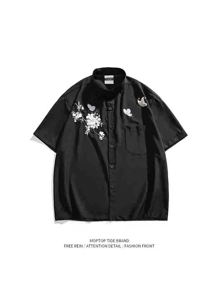 Loose Casual Short Sleeve Embroidered Shirt Men's Summer Vintage Mr. WH Chinese Style Versatile Half Sleeve Shirt Polyester F...
Loose Casual Short Sleeve Embroidered Shirt Men's Summer Vintage Mr. WH Chinese Style Versatile Half Sleeve Shirt Polyester F...