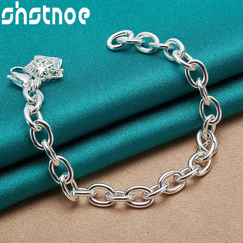 SHSTONE 925 Sterling Silver Hollow Star Bracelets For Women Fashion Charm Original Brand Jewelry Birthday Wedding Party Gifts
SHSTONE 925 Sterling Silver Hollow Star Bracelets For Women Fashion Charm Original Brand Jewelry Birthday Wedding Party Gifts