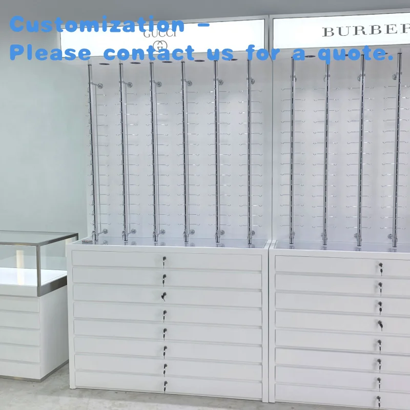 Custom.2026 Новая настраиваемая высококачественная витрина для очков большой емкости с замком и ящиками для очков со светодиодной подсветкой
Custom.2026 Новая настраиваемая высококачественная витрина для очков большой емкости с замком и ящиками для очков со светодиодной подсветкой