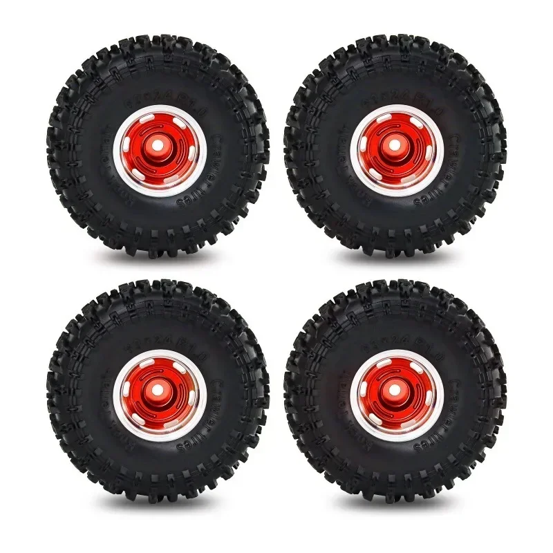 4pcs 63mm 1.0" Metal Beadlock Wheel Tire Set For 1/18 1/24 RC Crawler Car SCX24 FMS24 TRX4M Upgrade Parts Accessories
4pcs 63mm 1.0" Metal Beadlock Wheel Tire Set For 1/18 1/24 RC Crawler Car SCX24 FMS24 TRX4M Upgrade Parts Accessories