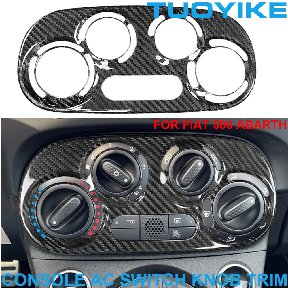Real Dry Carbon Fiber Interior Center Console AC Air Conditioner Switch Button Knob Panel Frame Cover Trim For FIAT 500 Abarth
Real Dry Carbon Fiber Interior Center Console AC Air Conditioner Switch Button Knob Panel Frame Cover Trim For FIAT 500 Abarth