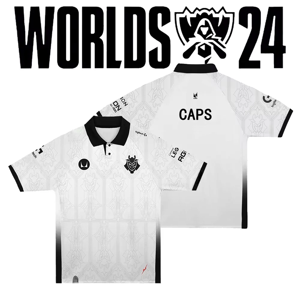 2024 Новый G2 E-Sports Club World Finals Limited Джерси League Of Legends LEC POLO Поддержка командной формы Кепки Модные топы для фанатов
2024 Новый G2 E-Sports Club World Finals Limited Джерси League Of Legends LEC POLO Поддержка командной формы Кепки Модные топы для фанатов