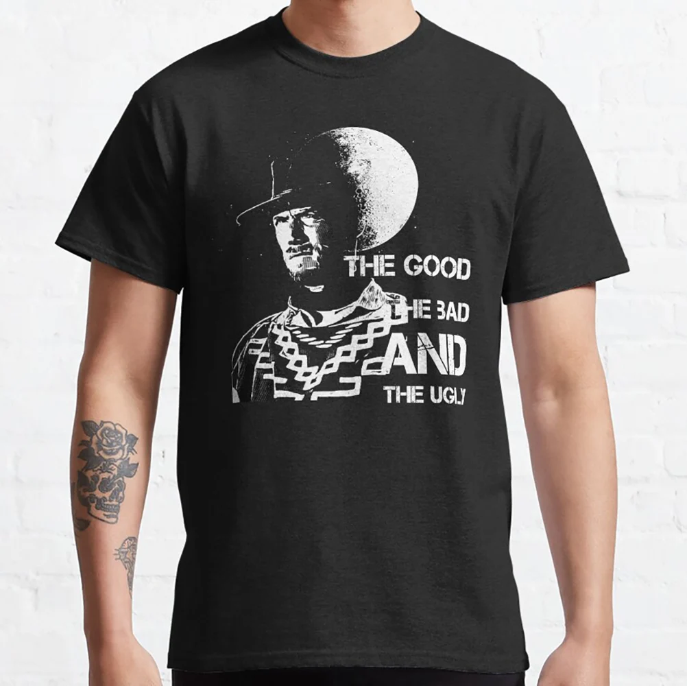 0227 Clint Eastwood The Good The Bad The Ugly Retro Gift t shirt 100% cotton Short Sleeve Graphic Clothes All size top S-6XL
0227 Clint Eastwood The Good The Bad The Ugly Retro Gift t shirt 100% cotton Short Sleeve Graphic Clothes All size top S-6XL
